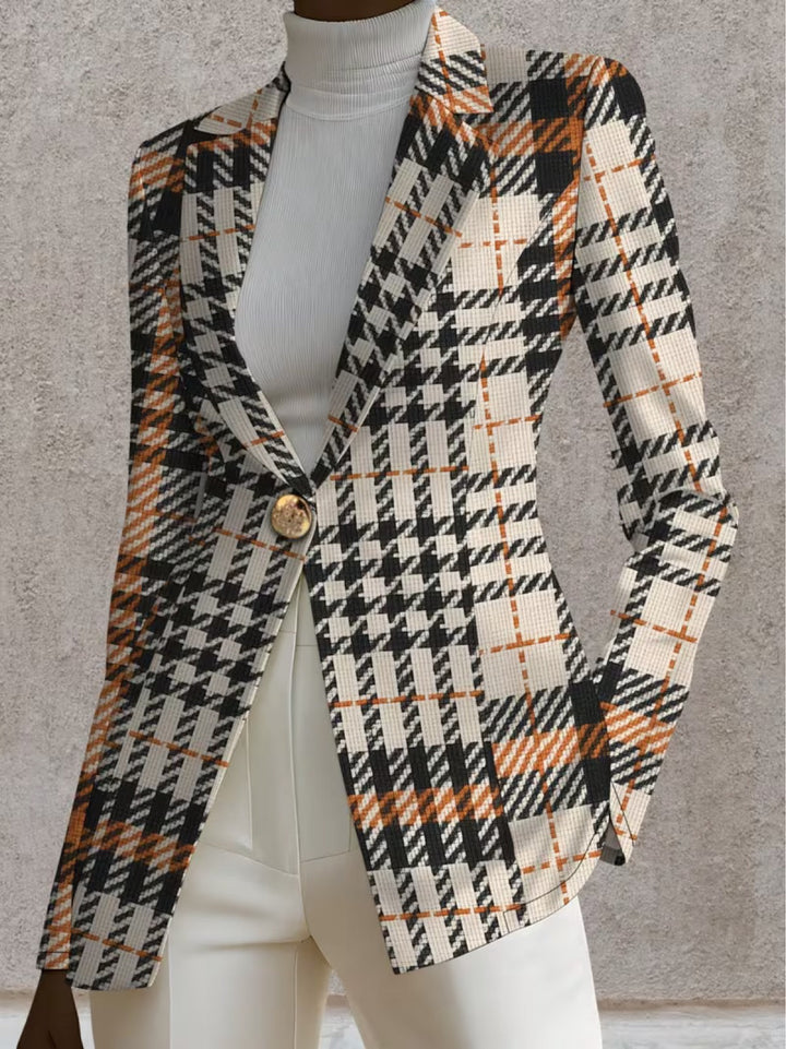 Ghislaine Houndstooth Blazer