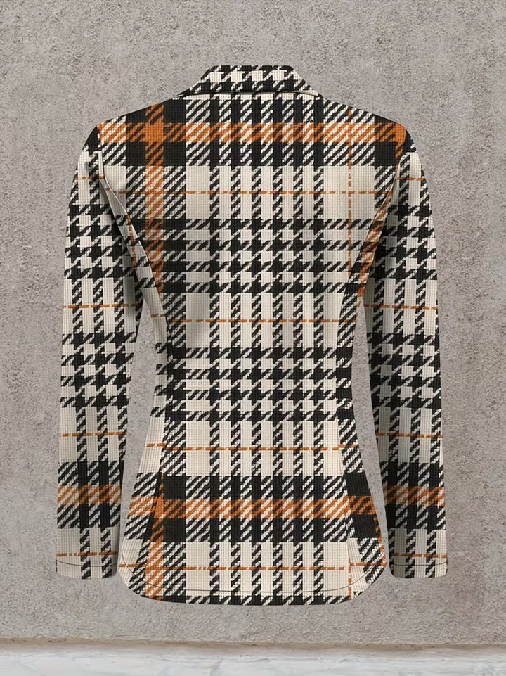 Ghislaine Houndstooth Blazer