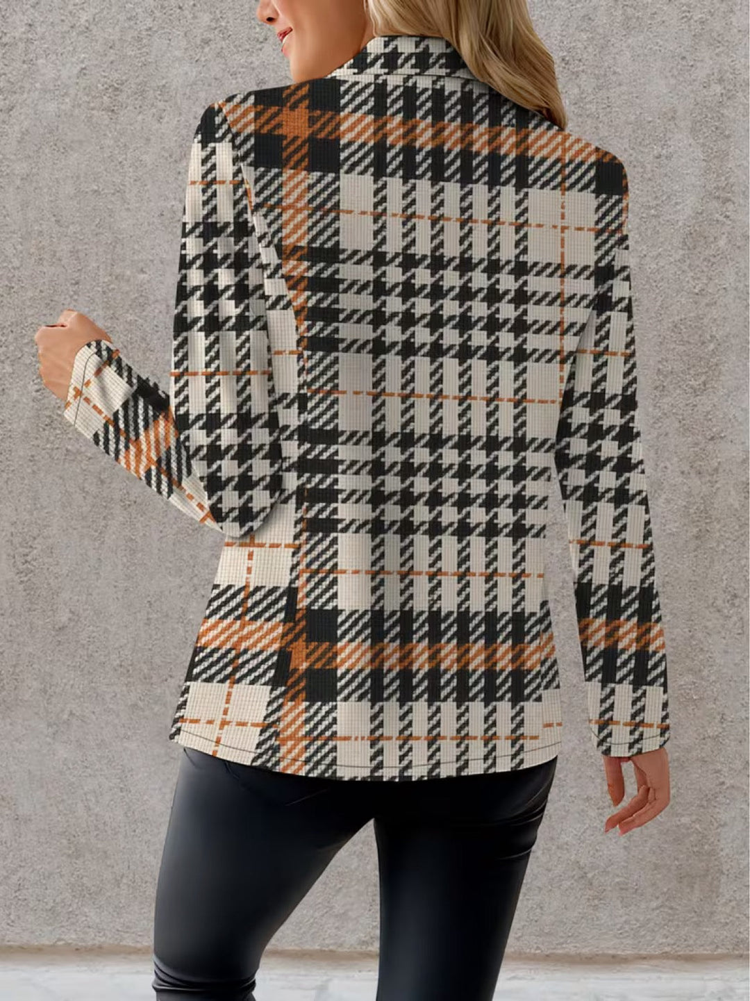 Ghislaine Houndstooth Blazer