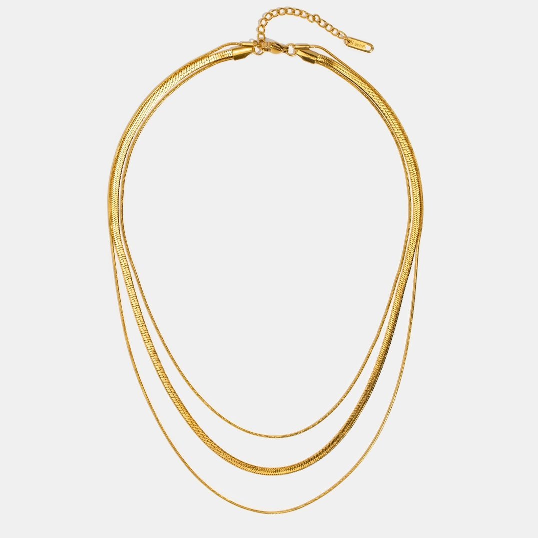 Multi-Strand Gold Necklace