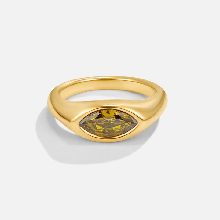 Emerald Arizona Crystal Ring