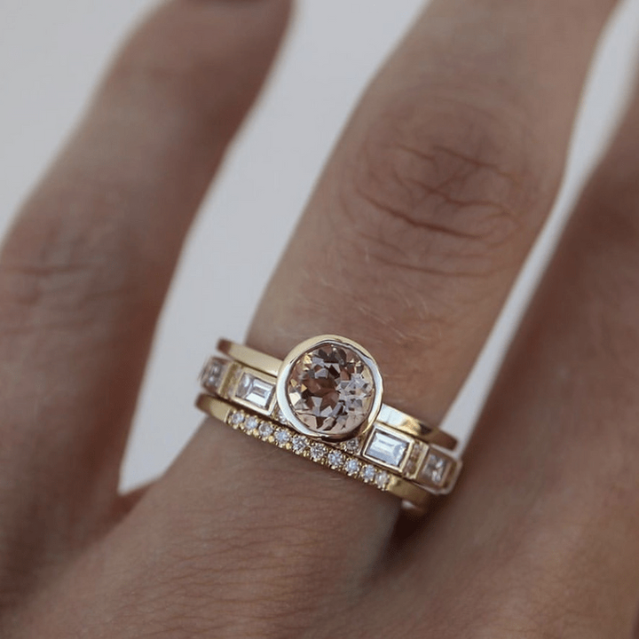 Hopp - Collection of Crystal-Infused Gold Rings