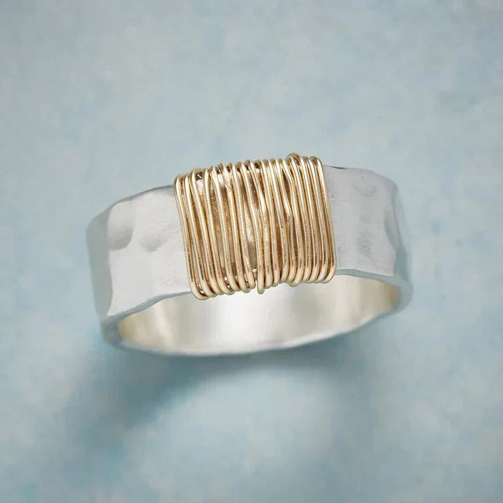 Antique Goldfaden Silver Ring