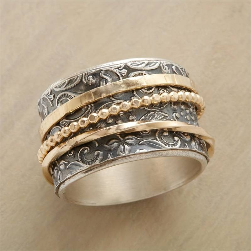 Antique Silver and Gold Vintage Ring