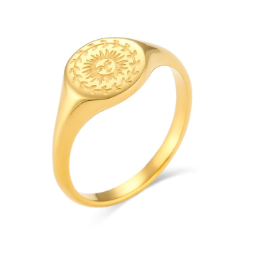 Summer Solstice Gold Ring