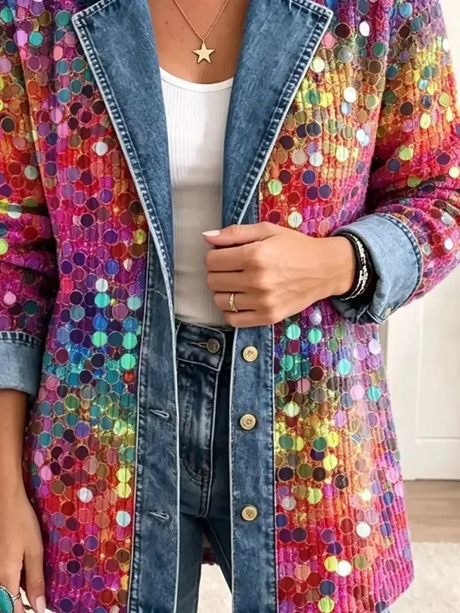 Undine Statement Jacket in Sequin Look - image 3