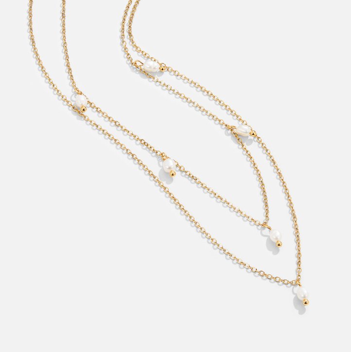 Tania – Contemporary Gold Necklace Featuring Interlocking Links