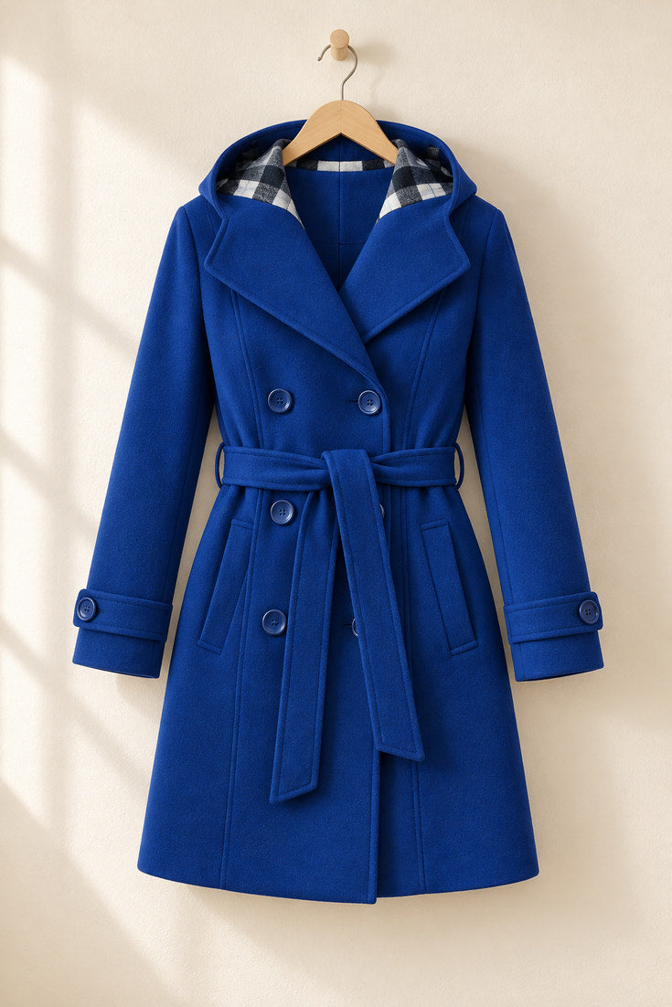 Leona | Double-Breasted Long Coat