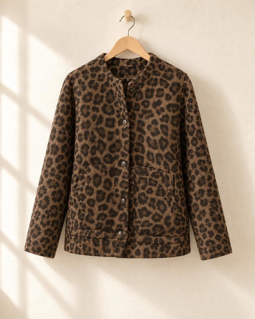 Leona | Leopard Print Bomber Jacket