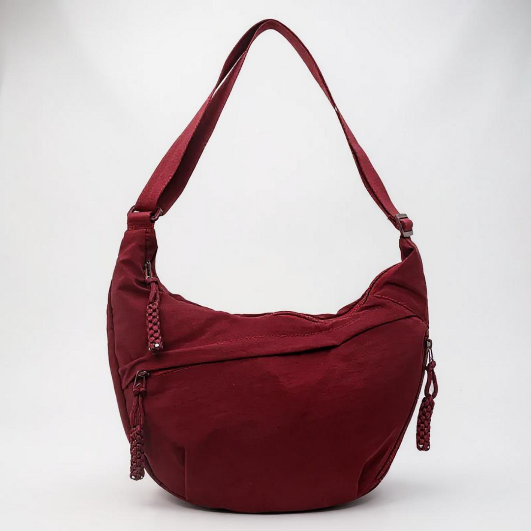 Marlene Shoulder Bag in Bordeaux Red