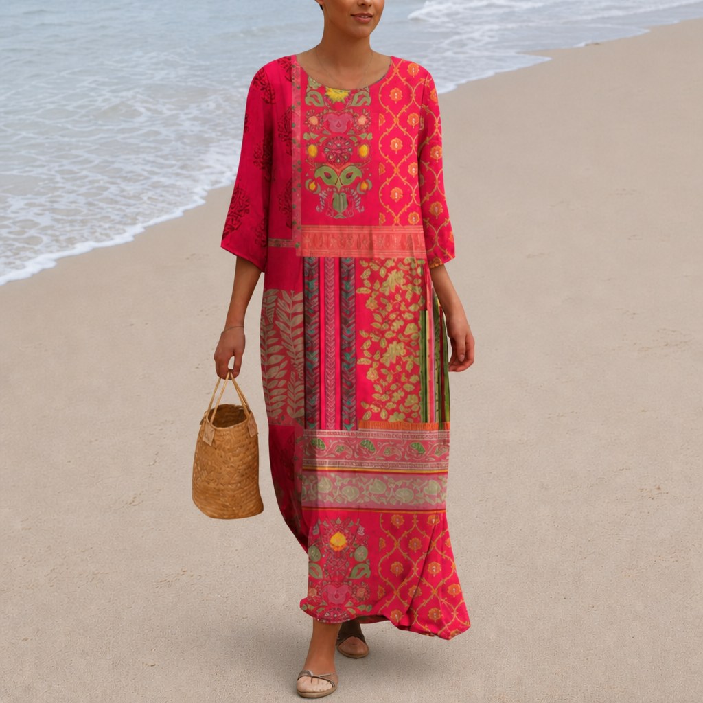 Iris - Long, flowing, chic and comfortable dress