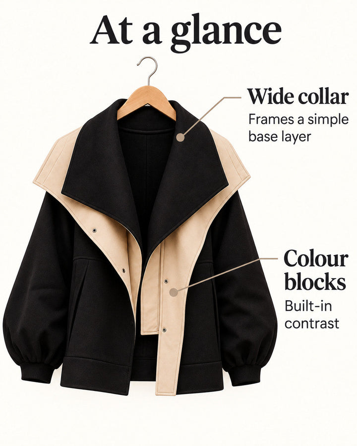 Marisa | Colour-Block Statement Jacket