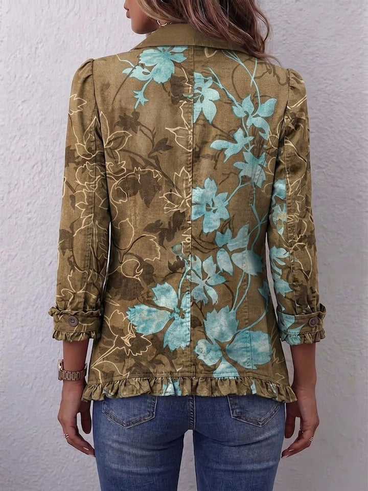 Annette | Bohemian Vintage Floral Gradient Jacket