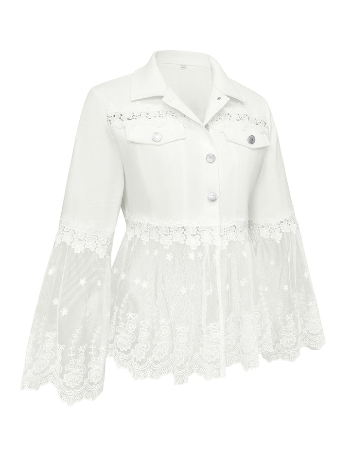 Elise | Lace Panel Jacket