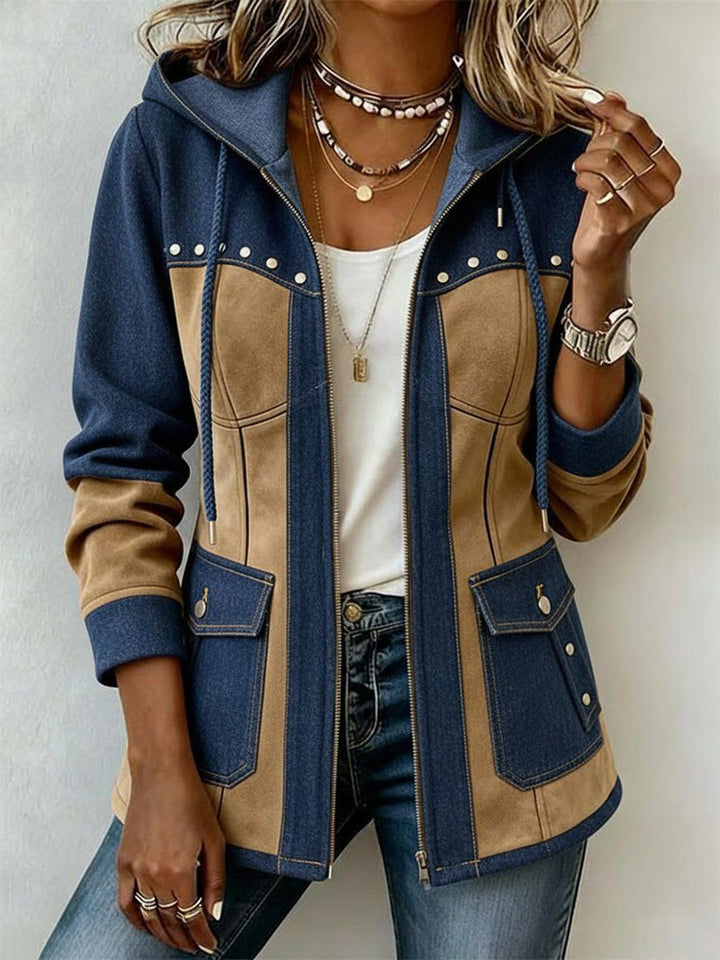 Marianne | Quilted Patchwork Hoodie Jacket