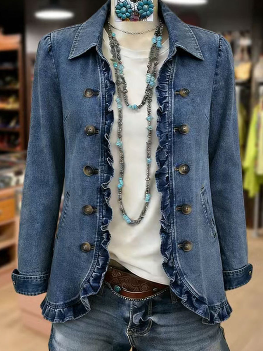 Nicole | Pleated Ruffled Jacket