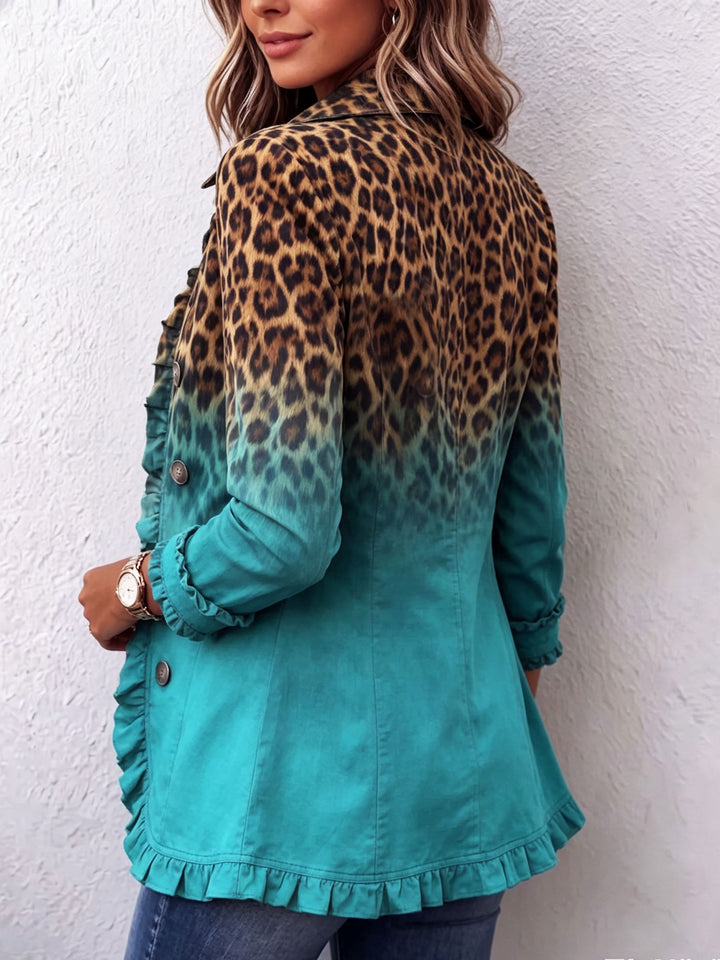 Dominique | Ombre Leopard Print Blazer