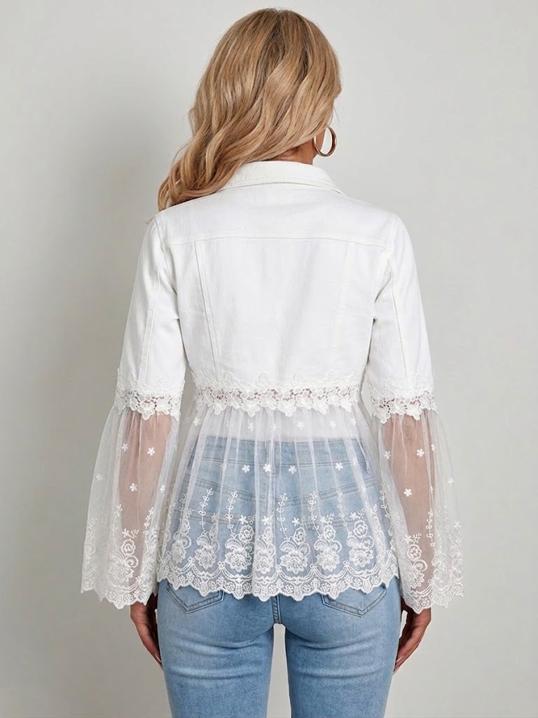 Elise | Lace Panel Jacket