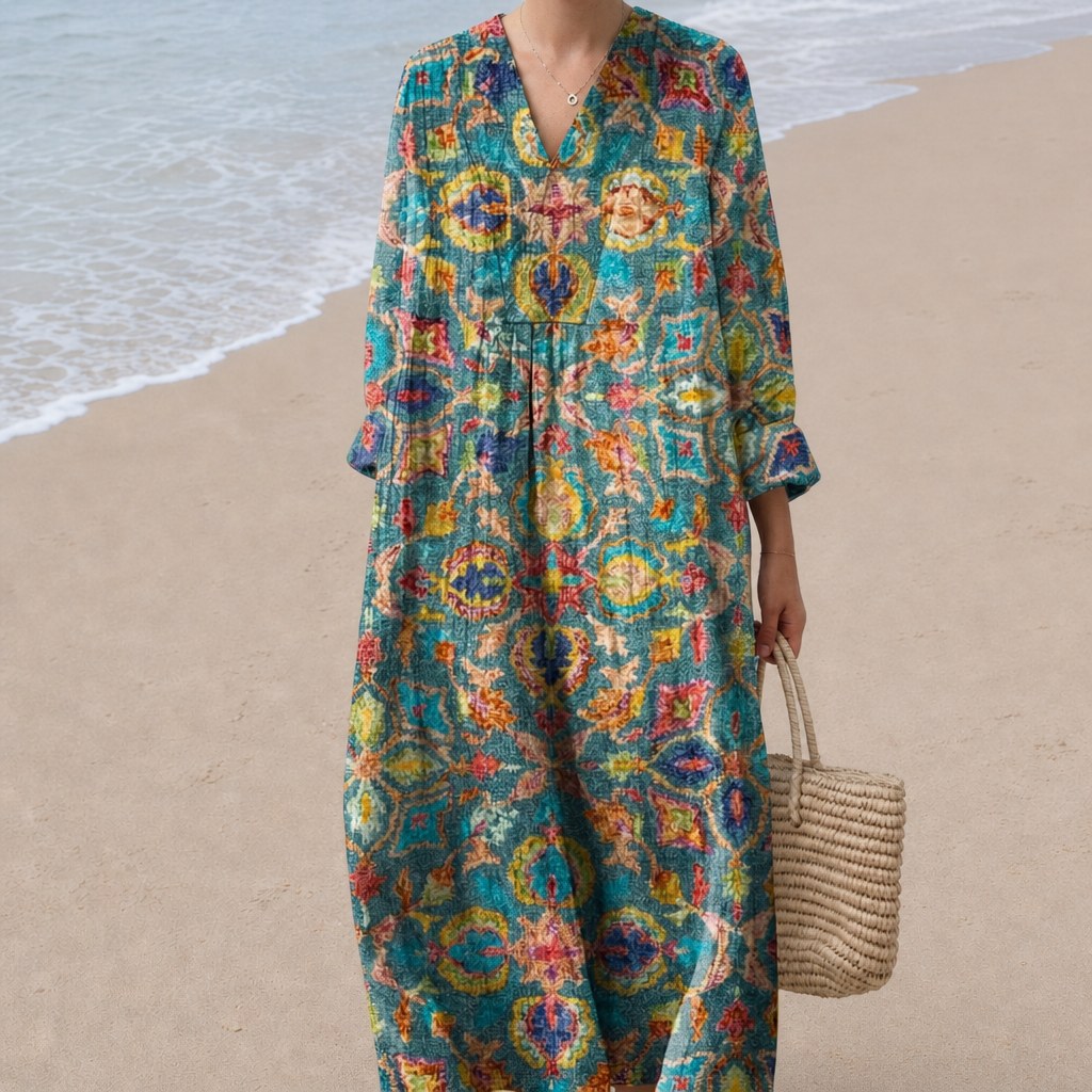 Capucine - Flattering Printed Summer Dress