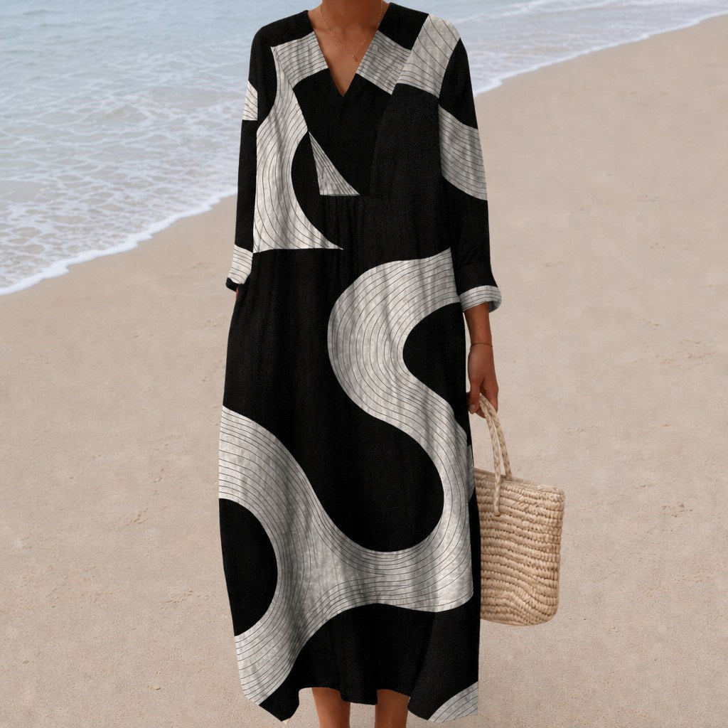 Ophélie - Flattering Printed Summer Dress