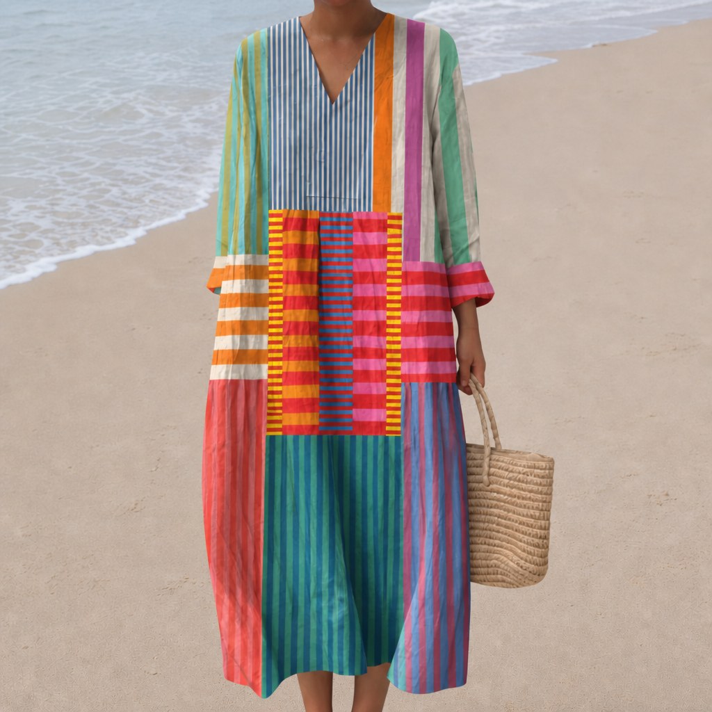 Alix - Flattering Printed Summer Dress