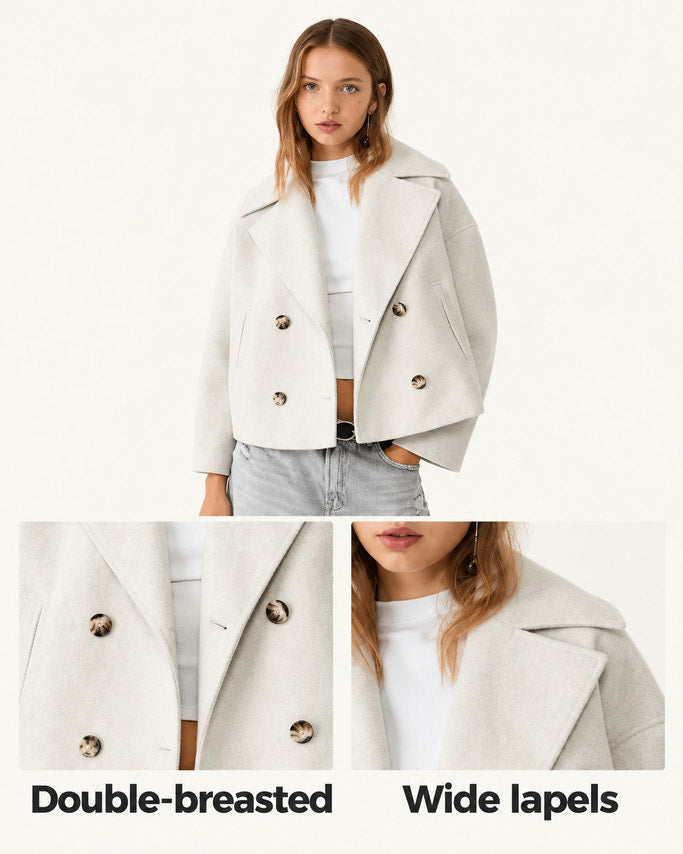 Roberta | Cropped Double-Breasted Jacket