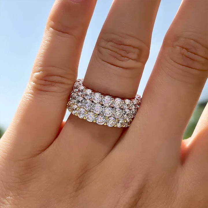 Élise – Double Band Diamond Ring
