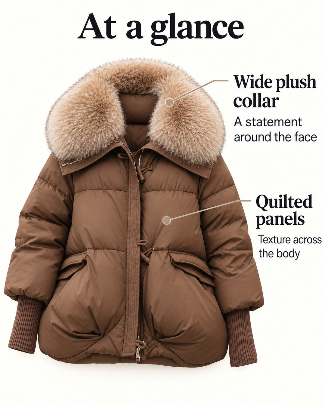 Sofia | Faux-Fur Collar Puffer Coat