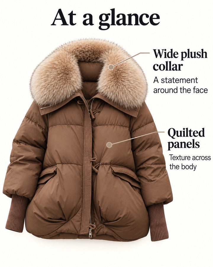 Sofia | Faux-Fur Collar Puffer Coat