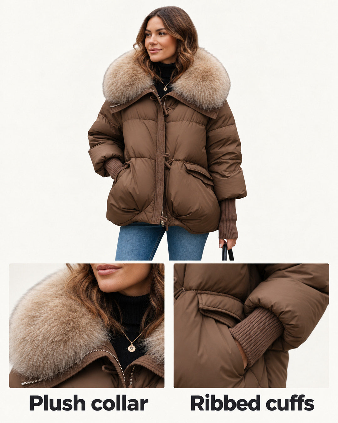 Sofia | Faux-Fur Collar Puffer Coat