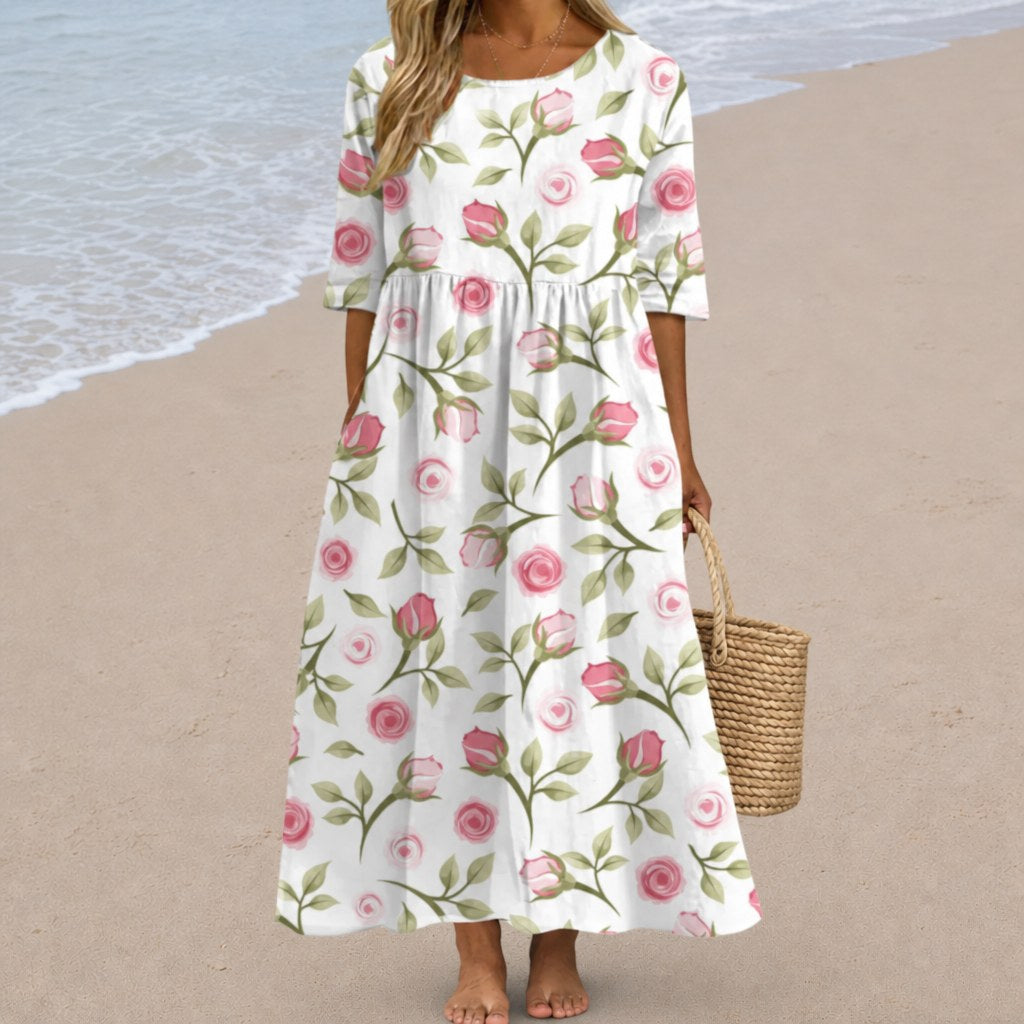 Thais - Long, flowing, chic and comfortable dress