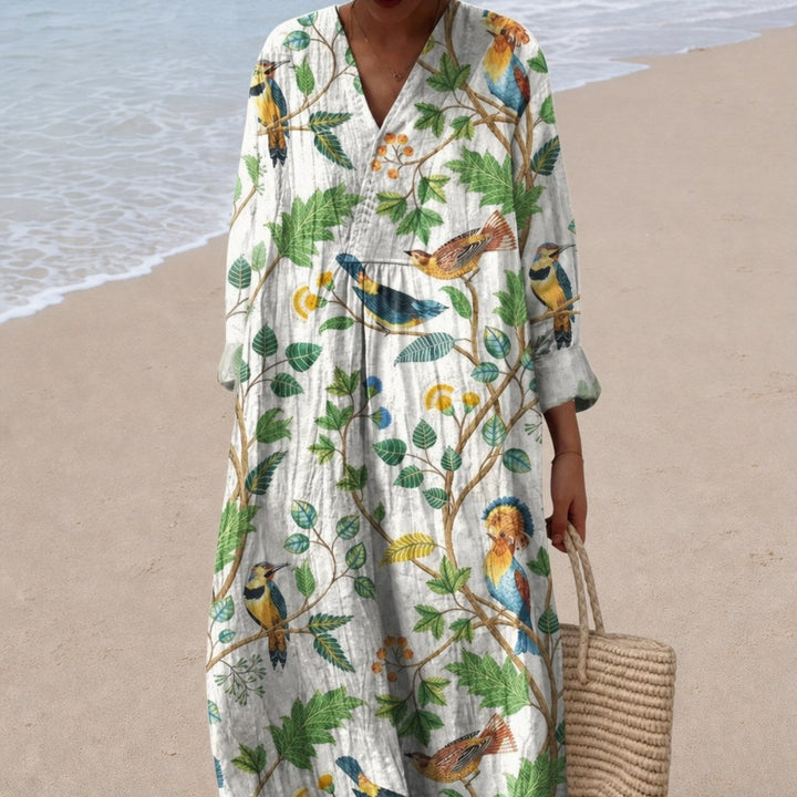 Valentine - Flattering Printed Summer Dress