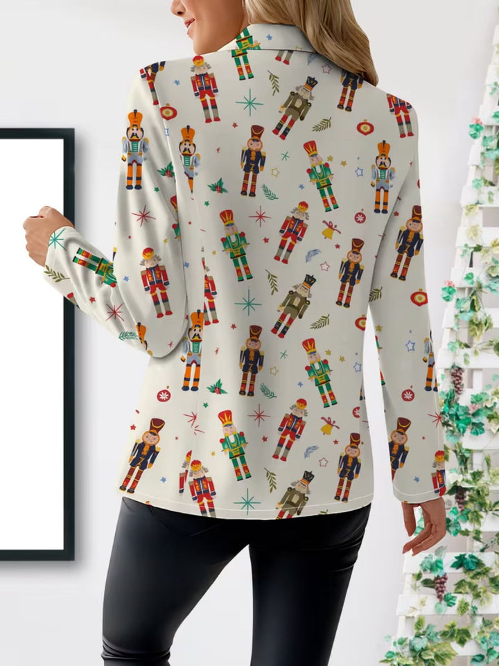 Vivenne Nutcracker Print Blazer