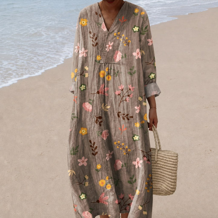 Maëlys - Flattering Printed Summer Dress