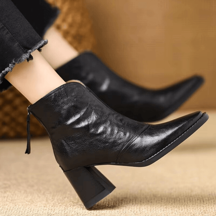 Diana | Luxury Mid-Heel Ankle Boots