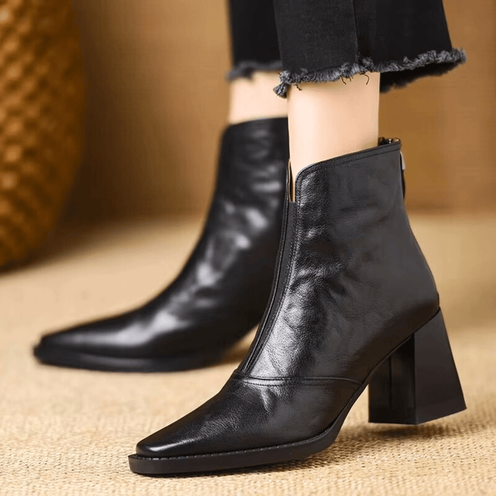 Diana | Luxury Mid-Heel Ankle Boots