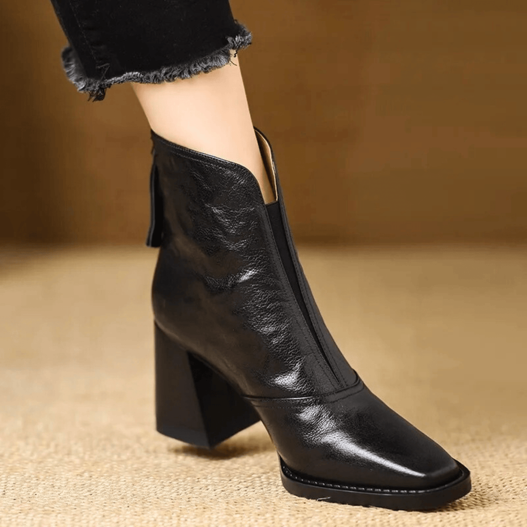 Diana | Luxury Mid-Heel Ankle Boots