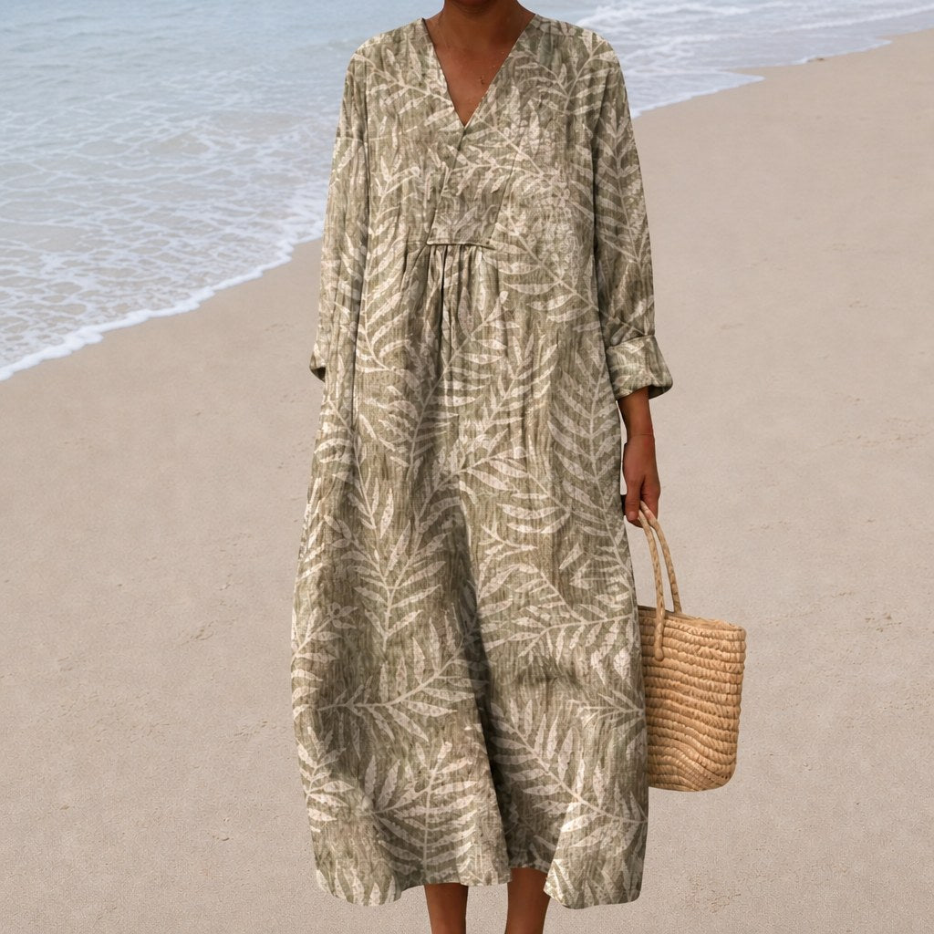 Camille - Flattering Printed Summer Dress