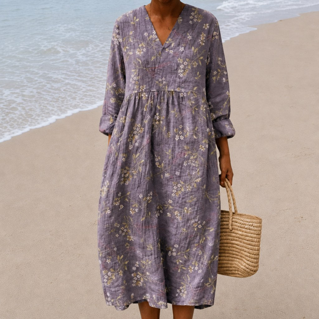Lino - Flattering Printed Summer Dress