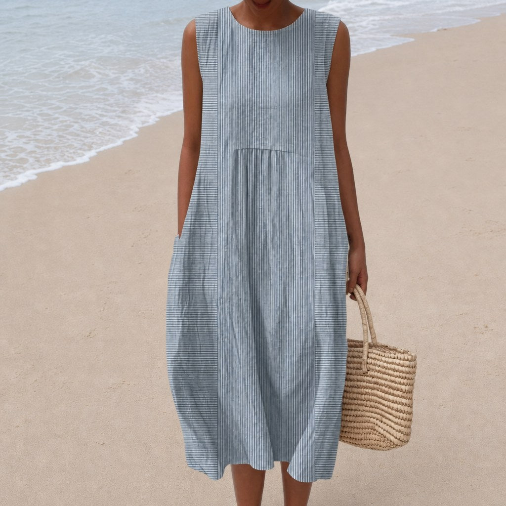 Enzo - Comfortable Sleeveless Summer Dress
