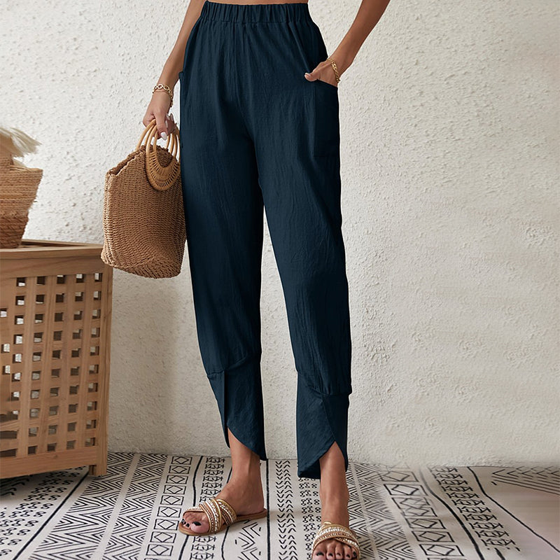 Essari - Trousers with Split Hem
