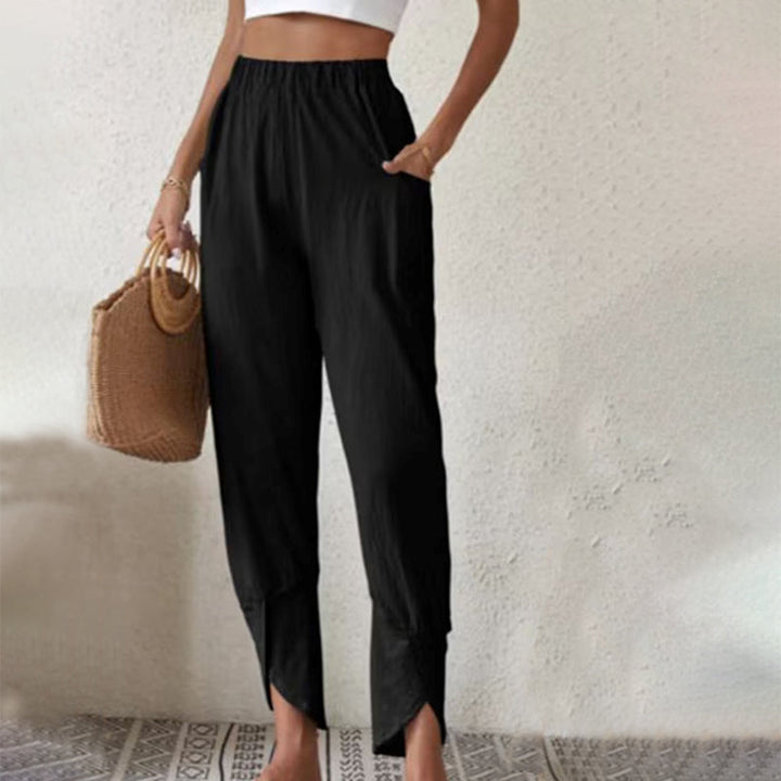 Essari - Trousers with Split Hem